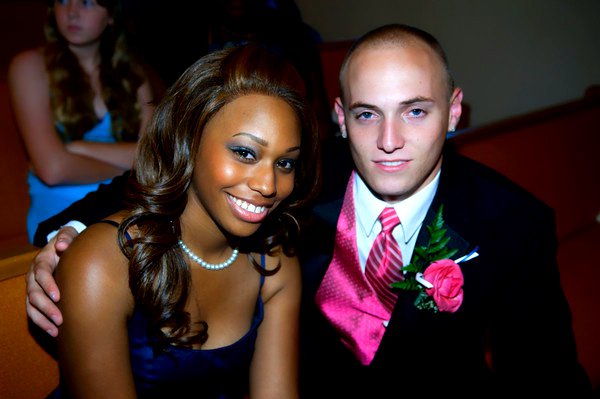 Black girl White guy couple